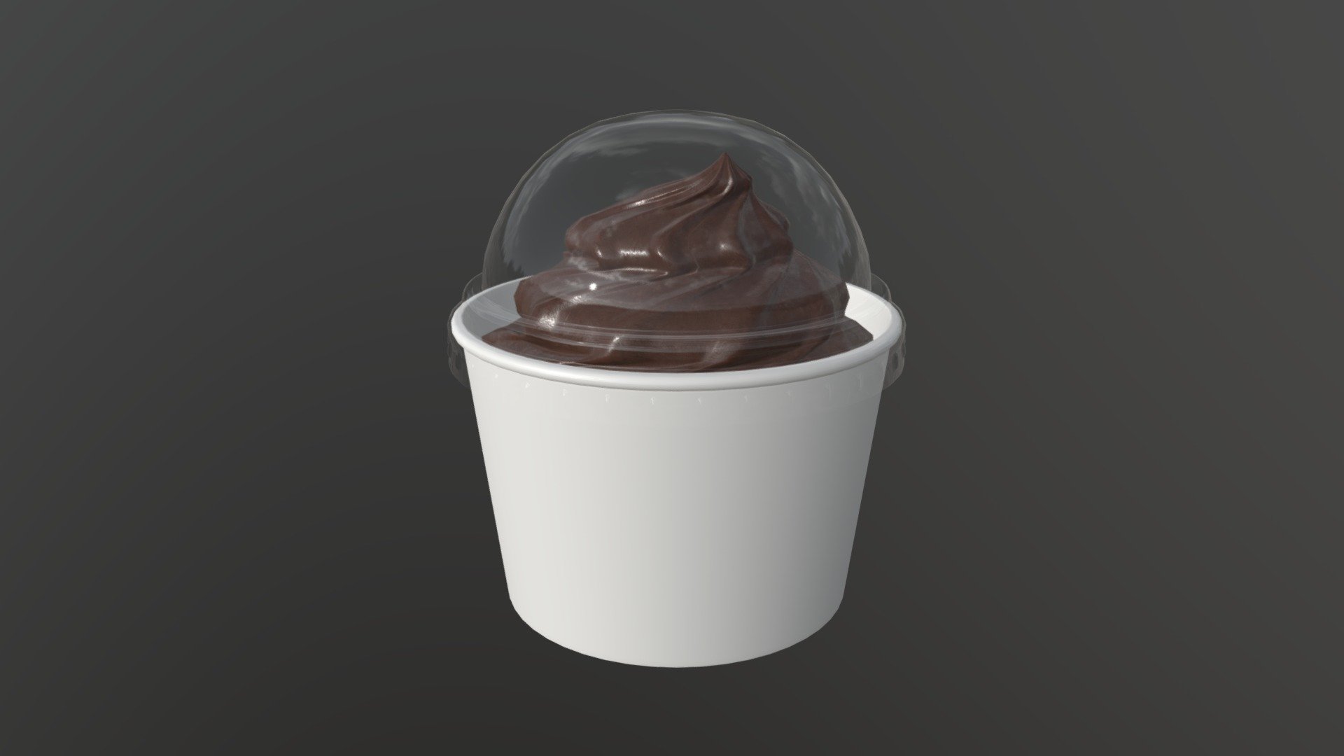Ice cream in white plastic cup for mockup - Buy Royalty Free 3D model by HQ3DMOD (@AivisAstics ...