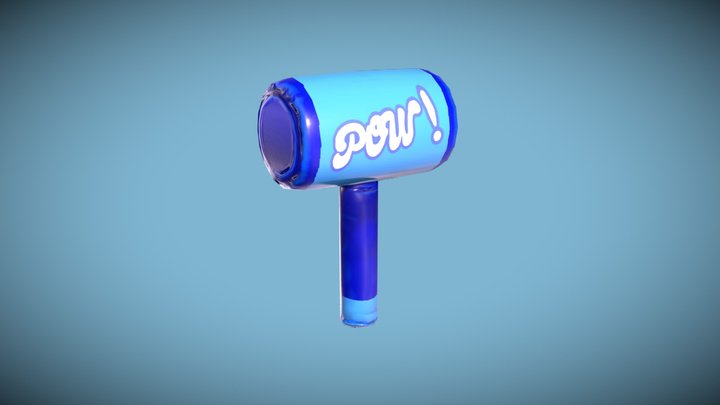POW Inflable Hammer (Low Poly) 3D Model