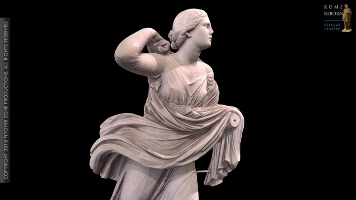 3D rendering of Niobid female (Chiaramonti, 4th century group)