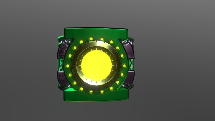 Green Lantern God Ring 3D Model