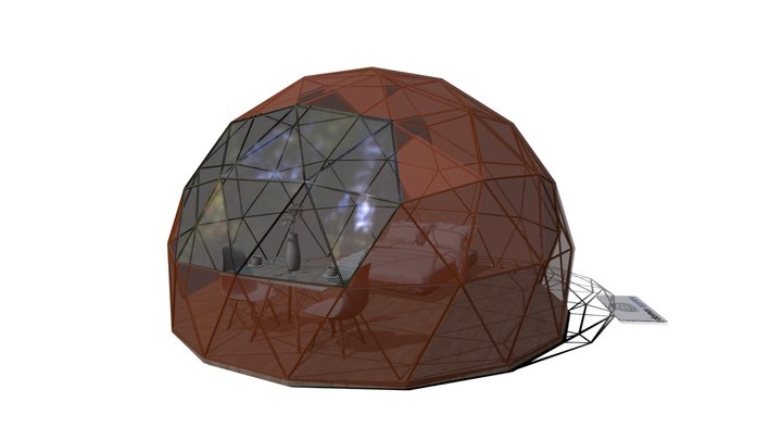 Domo Glamping de 16 m2 3D Model