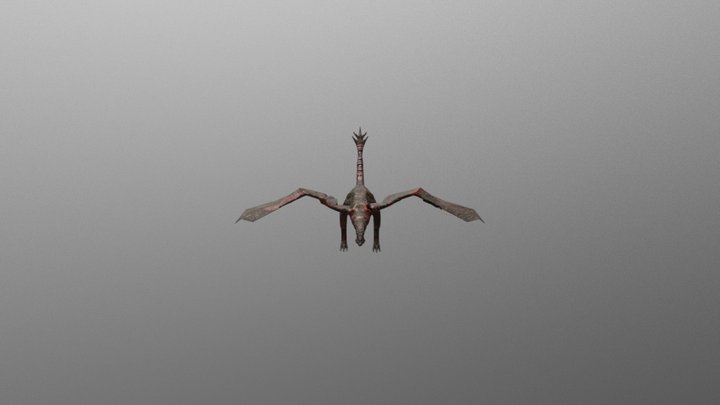 Weird Dragon Model 3D Model