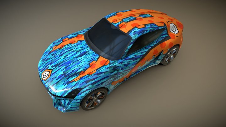 XTAON Art Car - Octo Series 3D Model