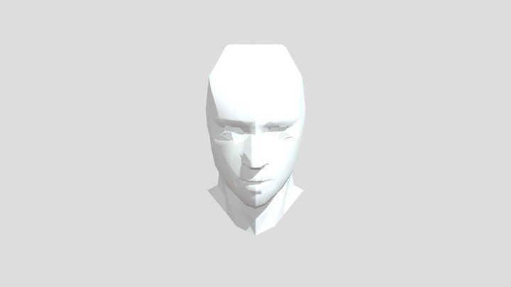 Head Low Poly 3D Model