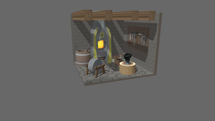 Cubicle 3D Model