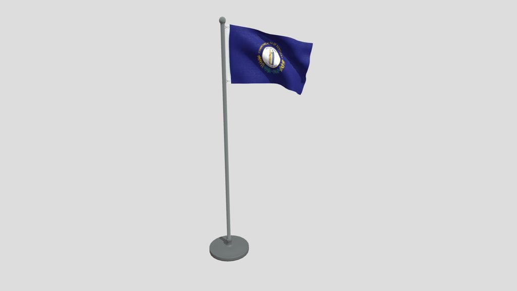 Animated Flag Of Kentucky State