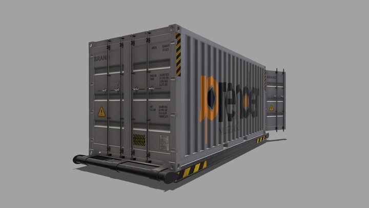 container 20 foot 3D Model