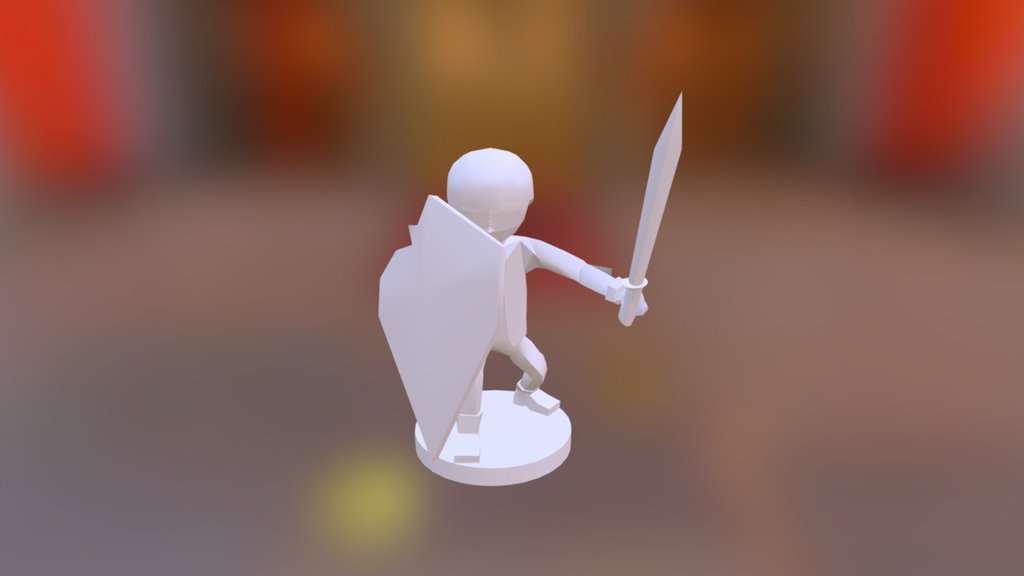 D&D Damaged Shield Swordsman