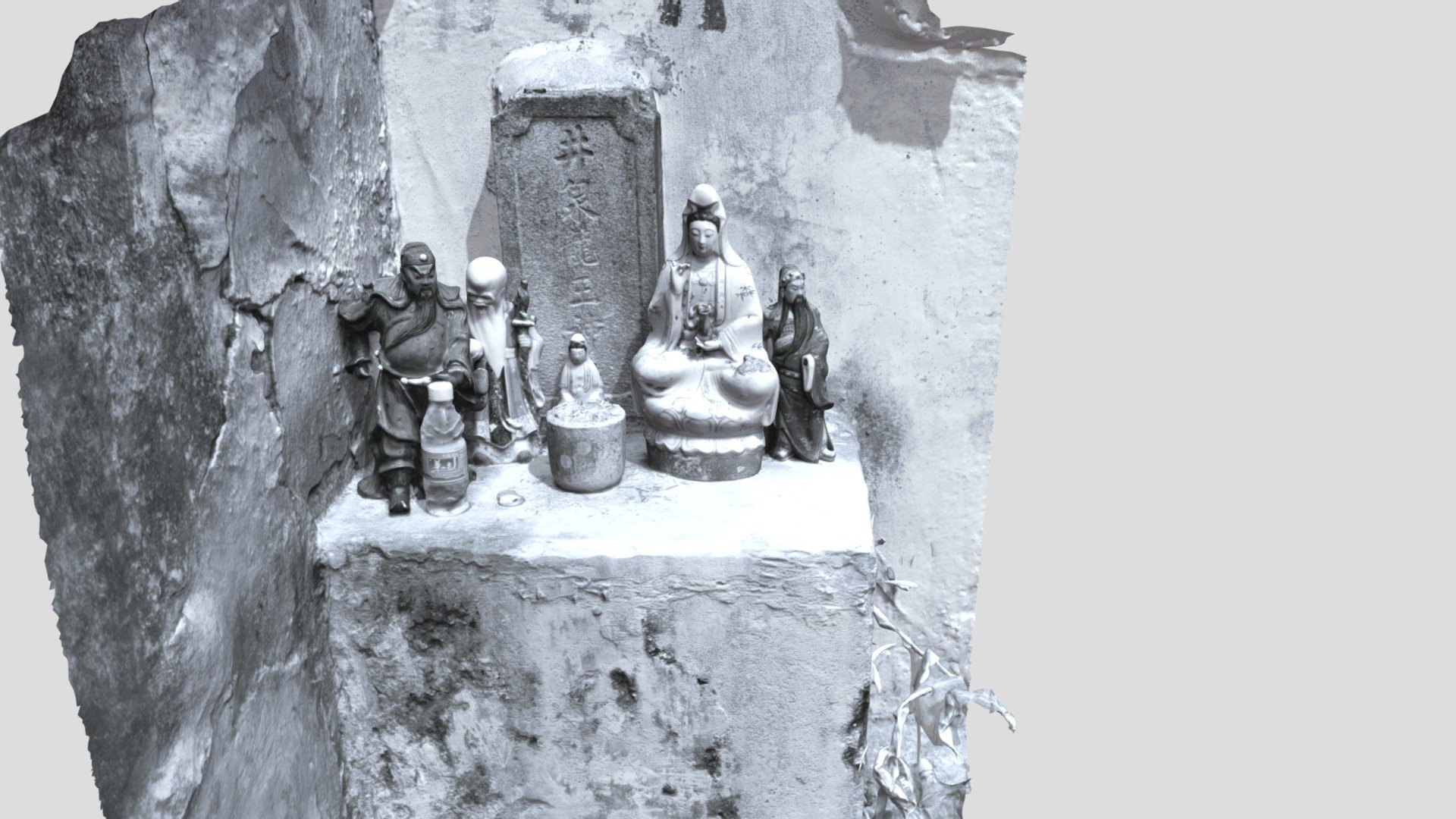 井泉龍王神(連安圍)(黑白版本) — Sketchfab embed 3D viewer
