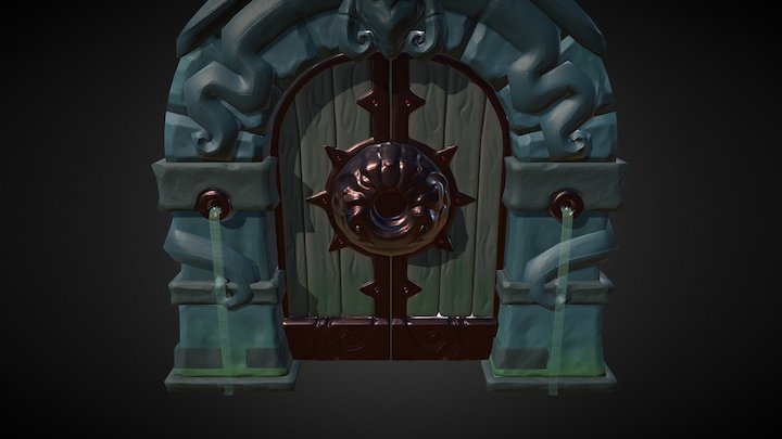 Dungeon Door 3D Model