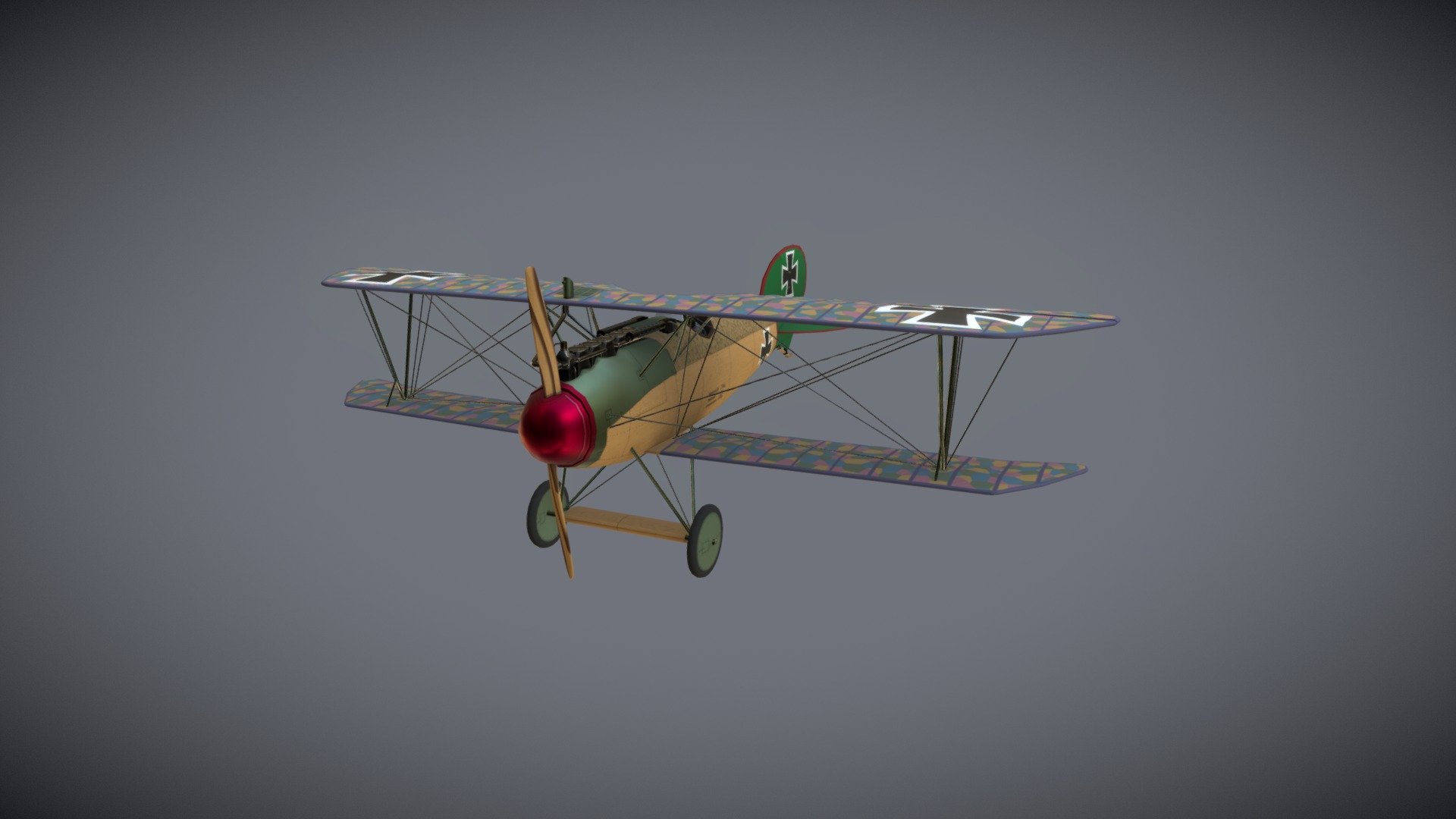 Albatross britânico 3D lutador modelo puzzle, guerra avião, sandpan jogo,  aeronave coleções, tela do mundo, D.