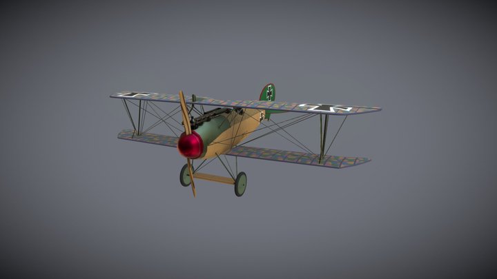 Albatros D.V 3D Model