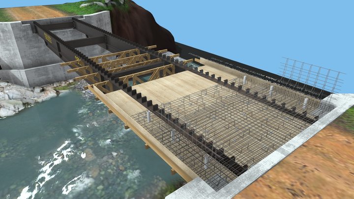 Ponte Seinfra 2025 | Fôrma para tabuleiro maciço 3D Model