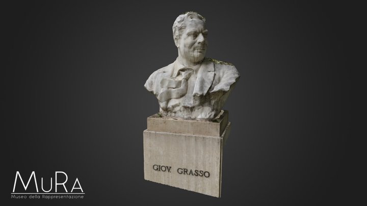 Grasso's bust, Catania. 3D Model