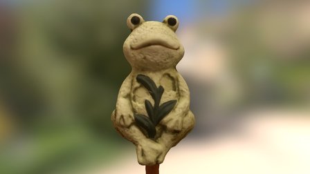 Garden Frog Scan 3D Model