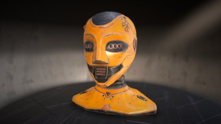 Robot head 3D Model