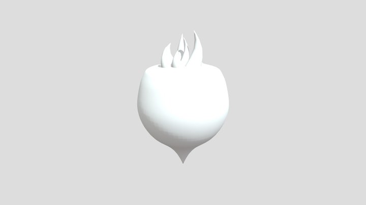 Radish (Untextured) 3D Model