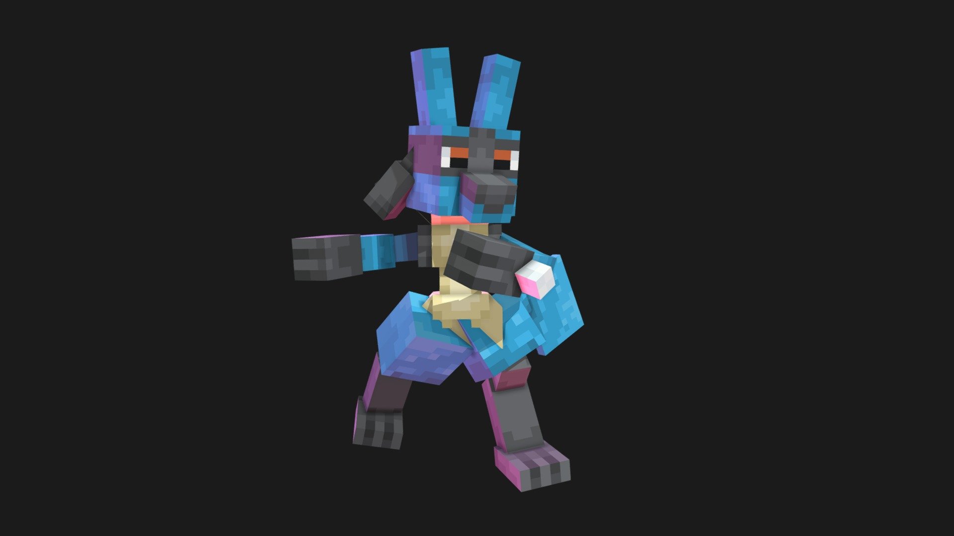 Lucario (commission) - 3D model by MSmaug [b20becb] - Sketchfab