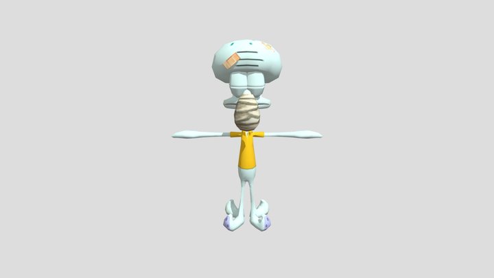 - Squidward Tentacles 3D Model