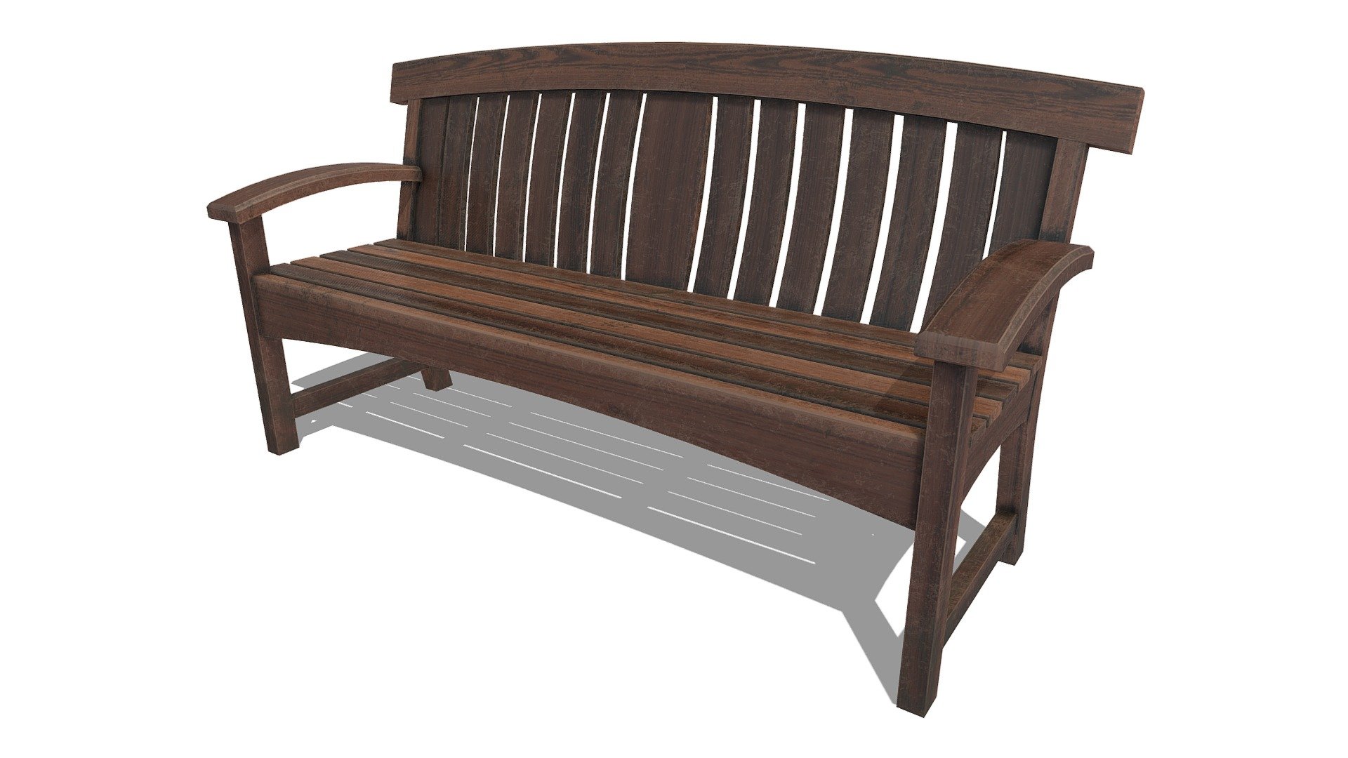 Garden / Park Bench — Sketchfab embed 3D viewer