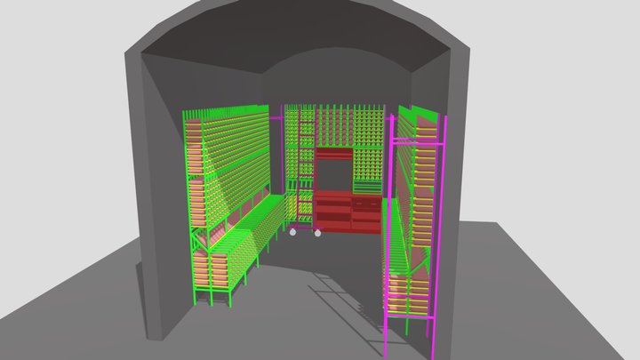Wine Cellar Racks MODEL - Wellman Res 3D Model
