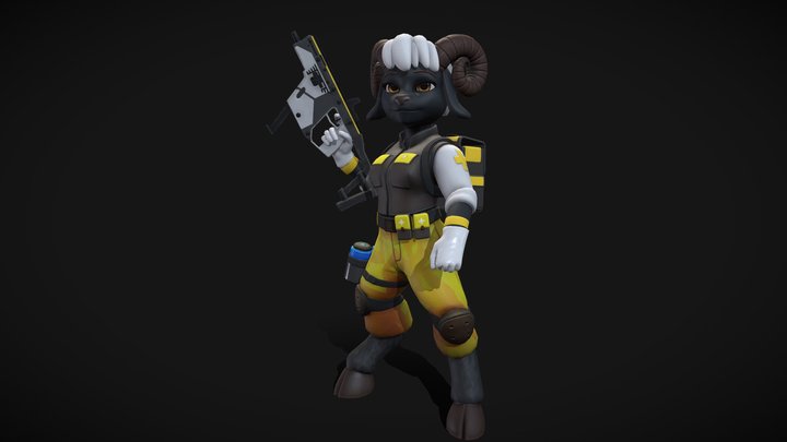 Medic Sheep - Rachel 3D Model
