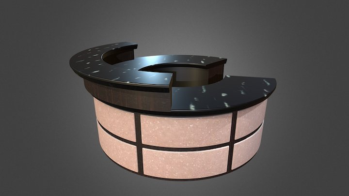 Reception Desk proposal 3D Model