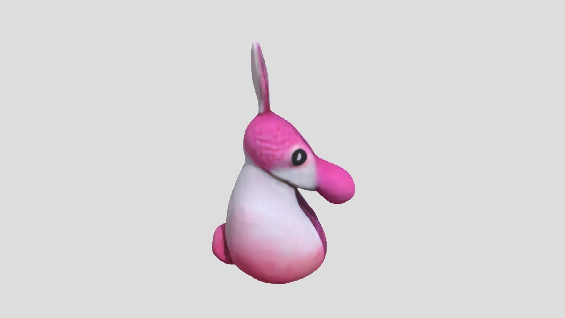 Long Neck Rabbit In The Style Of Mark Ryden Pink - 3D model by koji999 ...