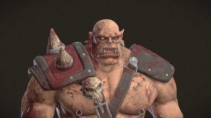 Bust Orc 3D Model