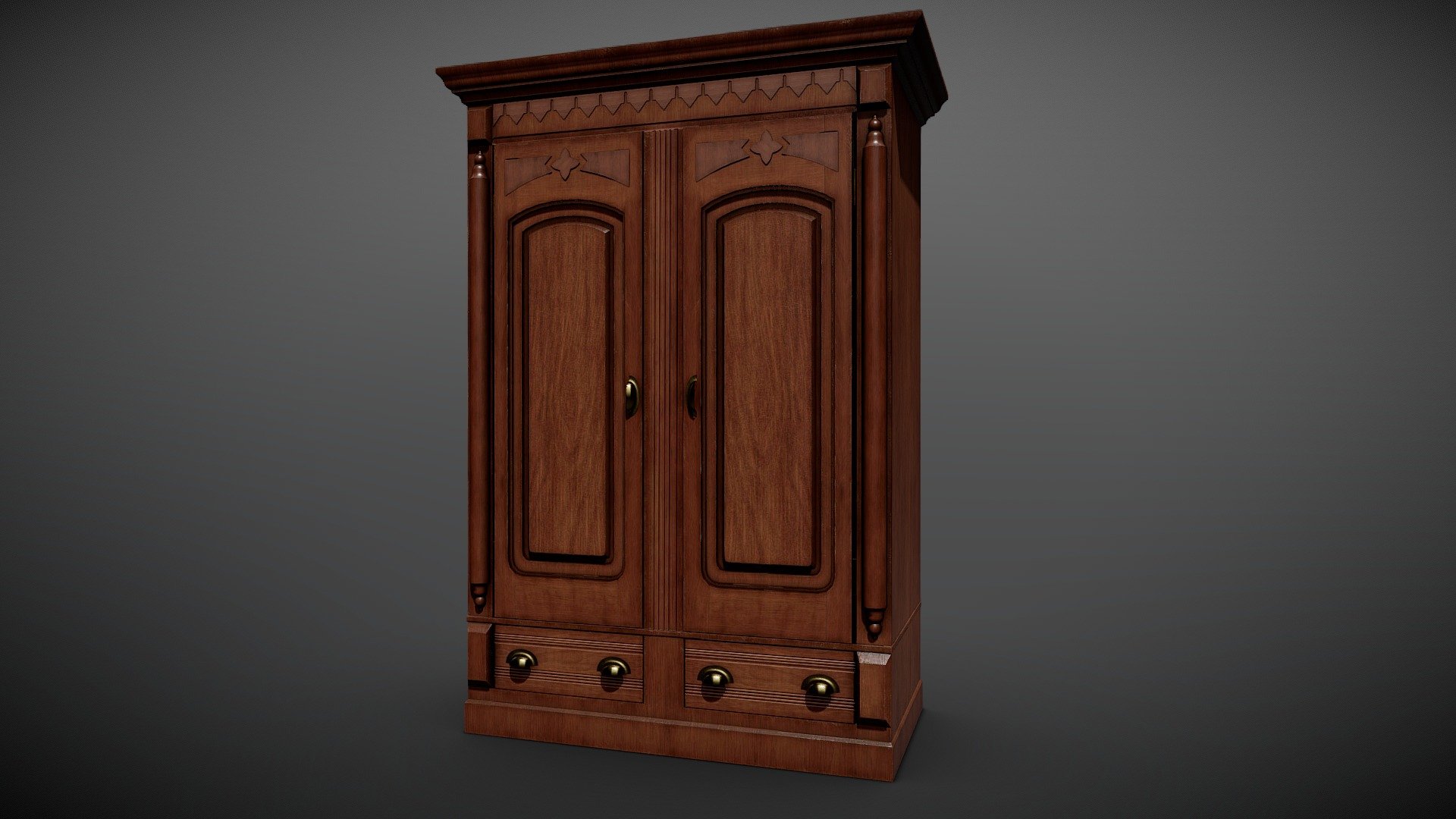 Victorian Wardrobe - Buy Royalty Free 3D model by Tomislav Tomljenović ...