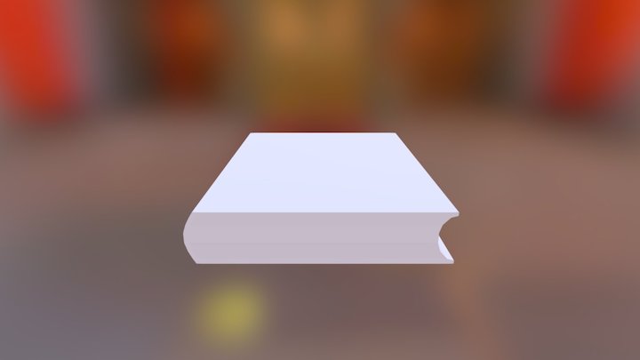 Book Lowpoly 3D Model