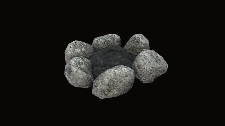 Extinguished Campfire [Free Download] 3D Model