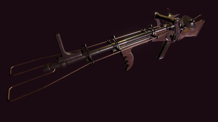 Seven Gun Deadlock funart 3D Model