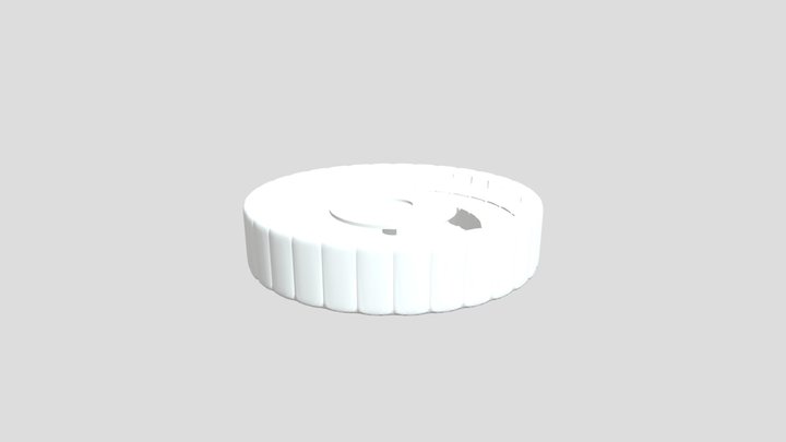 Circular Couch (Untexture) 3D Model
