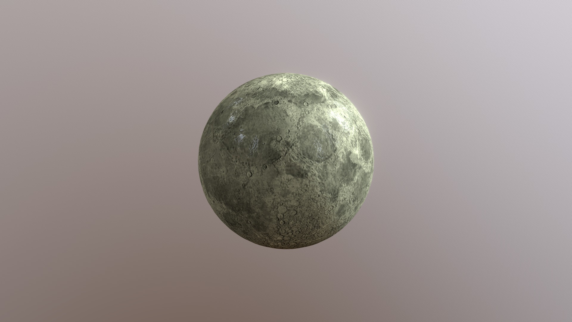 3D model Moon - This is a 3D model of the Moon. The 3D model is about a close up of a planet.