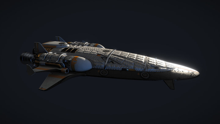Endless Space 2 - Archaic Spaceship 3D Model