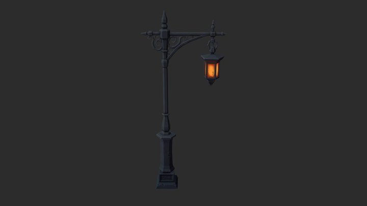 Free Stylized Lamp Post