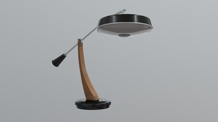 Lámpara años 70. 3D Model