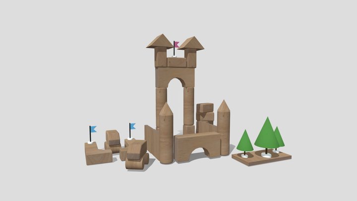 WoodCastle 3D Model