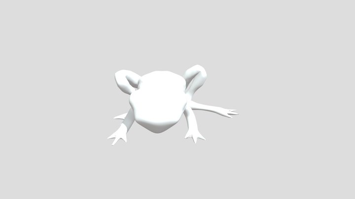 Featureless Frog 3D Model