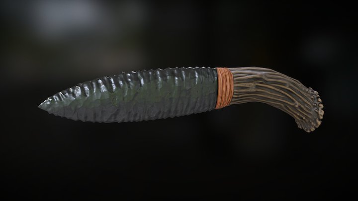 Primitive Dagger 3D Model