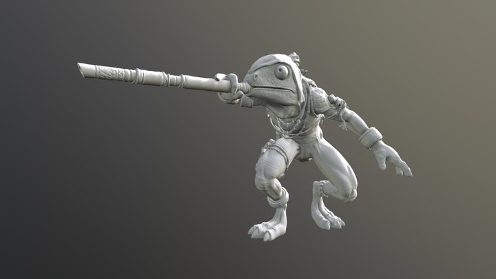 Camaleon Skink Print 3D Model
