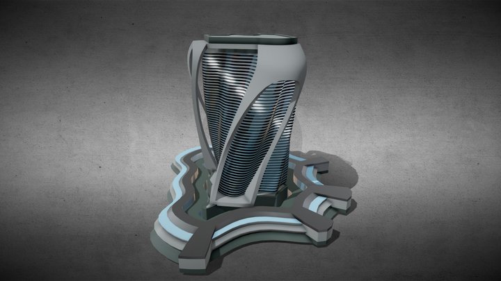 SciFi building_190 3D Model