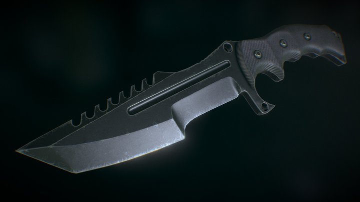 Huntsman Knife 3D Model