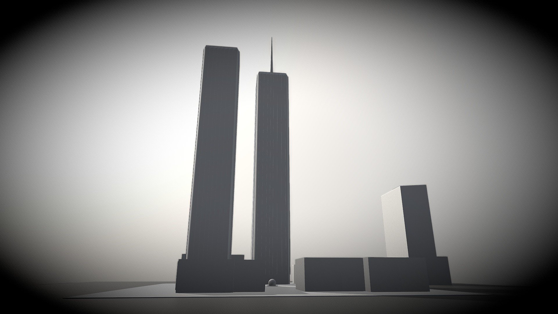 Twin towers (early rendition) - 3D model by 𝕎𝔸ℝ 𝕆𝔽 𝕋ℍ𝔼 𝕎𝕆ℝ𝕃𝔻𝕊 ...