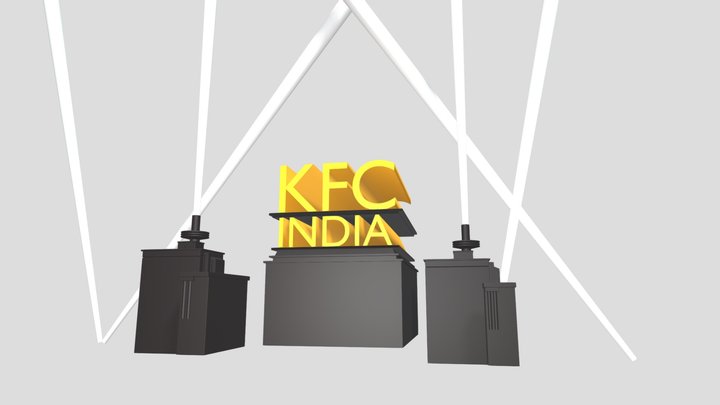 KFC India (2011) Logo Remake 3D Model