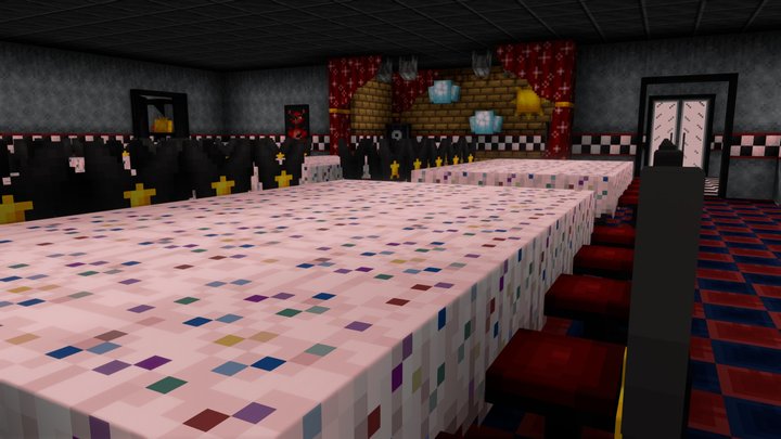 Minecraft FNAF - Pizzeria 3D Model