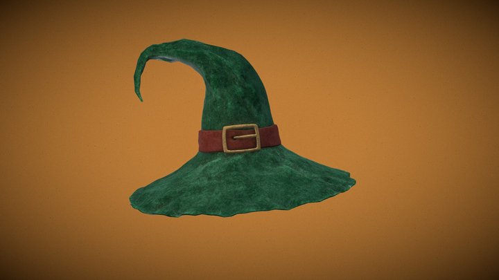Witches Magic Hat 3D Model