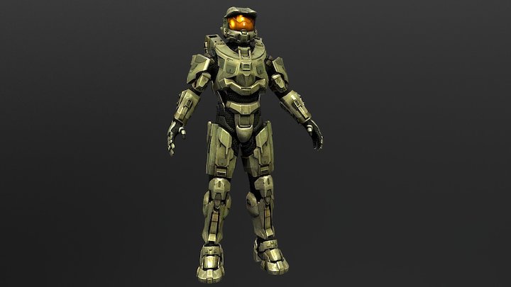 Master Chief Halo 3D Model