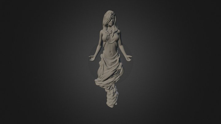 Female Air Djinn 3D Model